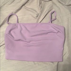 Purple cropped cami